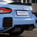 BMW G87 M2 (S58) Eisenmann Performance Rear Silencer with Chrome/Carbon Fibre Exhaust 4x110mm Tips.